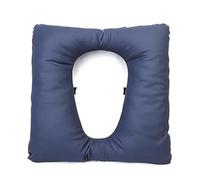 Duanthry Commode Seat Cushion for Elderly PU Cover with Fixing Straps for Seniors Shower Chair Seat Blue