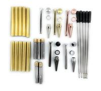 Duanthry Five-Piece Wooden Twister Pen Set, Multiple Finishes, 7mm Elegant Writing Instruments