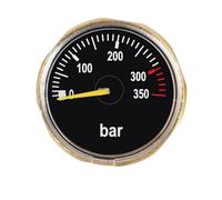 Duanthry High-Pressure 350bar Mini Gauge for Scuba Divers, M10x1 Thread Essential Diving Accessory