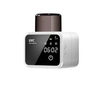 Duanthry Smart UV Toothbrush Sterilizer Dryer Rechargeable LED Display Wall-Mounted Toothbrush Holder with Bathroom Accessories White