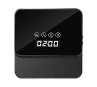 Duanthry Toothbrush Sterilizer Wireless Wall Mounted Toothbrush Sterilizer Toothbrush Dryer for Bathroom Black