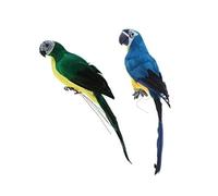 DUANxiaoyanK 2 Pcs Artificial Parrot, Foam Feather Parrot Model, Modern Home Garden Party Decoration