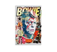 Duanyao David Poster Bowie Music Vintage Singer Collage Posters for Room Aesthetic Canvas Wall Art Bedroom Decor12x18inch(30x45cm)