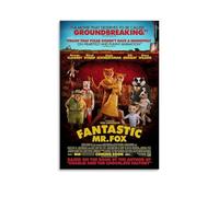 Duanyao Fantastic Mr. Poster Fox Movie Stop Motion Animation Cover Posters for Room Aesthetic Canvas Wall Art Bedroom Decor12x18inch(30x45cm)