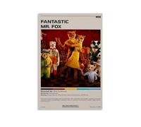 Duanyao Fantastic Mr. Poster Fox Movie Stop Motion Animation Introduction Posters for Room Aesthetic Canvas Wall Art Bedroom Decor12x18inch(30x45cm)