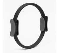 DUAS 15-Inch Pilates Ring Fitness Circle | Resistance Exercise Equipment for Toning Arms Thighs Legs & Core | Yoga & Home Workout Strength Training Accessory (Black)