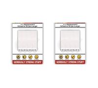 DUAS Adhesive Poster & Hook Loop Strips - Damage-Free Wall Hanging, Replacement Mounting Tape for Pictures, Frames & Decor, Easy Removal, (PACK OF 2 LARGE)