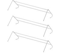 DUAYRA 2 Bar Radiator Airer | Metal White Laundry Washing Line | Anti Slip Rubber Feet | Space Saving Strong Towel Rail | Lightweight Clothes Drying Rack | Heavy Duty Indoor Outdoor Cloth Dryer | (3)