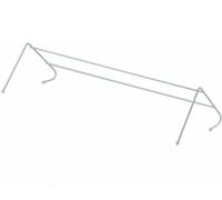 DUAYRA 2 Bar Radiator Airer | Metal White Laundry Washing Line | Anti Slip Rubber Feet | Space Saving Strong Towel Rail | Lightweight Clothes Drying Rack | Heavy Duty Indoor Outdoor Cloth Dryer | (1)