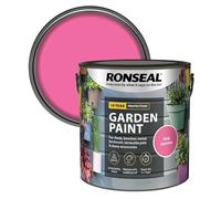 DUAYRA Garden Paint 2.5L | Quick Drying Outdoor Paints | All Purpose Long Lasting | Multicolor Water Based | Water Resistant Weatherproof Matt Finish | For Brickwork, Metal, Wood (Pink Jasmine)