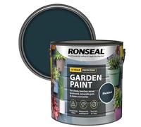 DUAYRA Garden Paint 2.5L | Quick Drying Outdoor Paints | All Purpose Long Lasting | Multicolor Water Based | Water Resistant Weatherproof Matt Finish | For Brickwork, Metal, Wood (Black)