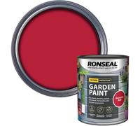 DUAYRA Garden Paint 750ml | Quick Drying Long Lasting Matt Finish | Multi-Surface Exterior Paints | For Wood, Brickwork, Bench, Stone & Metal | Outdoor Garden Fence Tough Protection (Moroccan Red)