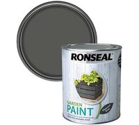 DUAYRA Garden Paint 750ml | Quick Drying Long Lasting Matt Finish | Multi-Surface Exterior Paints | For Wood, Brickwork, Bench, Stone & Metal | Outdoor Garden Fence Sheds Protection | (Charcoal Grey)