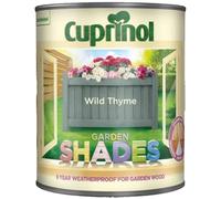 DUAYRA Garden Shades Paint | Quick Drying Water Based | For Garden Fence, Shades, Benches, Terracotta, Brick, Stone | Exterior Wood Furniture | Long Lasting (Wild Thyme, 1 Liter)