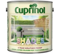 DUAYRA Garden Shades Paint | Quick Drying Water Based | For Garden Fence, Shades, Benches, Terracotta, Brick, Stone | Exterior Wood Furniture | Long Lasting (Natural Stone, 2.5 Liters)