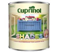 DUAYRA Garden Shades Paint | Quick Drying Water Based | For Garden Fence, Shades, Benches, Terracotta, Brick, Stone | Exterior Wood Furniture | Long Lasting (Cornflower, 1 Liter)