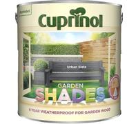 DUAYRA Garden Shades Paint | Quick Drying Water Based | For Garden Fence, Shades, Benches, Terracotta, Brick, Stone | Exterior Wood Furniture | Long Lasting (Urban Slate, 2.5 Liters)