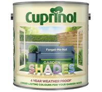 DUAYRA Garden Shades Paint | Quick Drying Water Based | For Garden Fence, Shades, Benches, Terracotta, Brick, Stone | Exterior Wood Furniture | Long Lasting (Forget-Me-Not, 2.5 Liters)