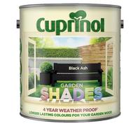 DUAYRA Garden Shades Paint | Quick Drying Water Based | For Garden Fence, Shades, Benches, Terracotta, Brick, Stone | Exterior Wood Furniture | Long Lasting (Black Ash, 2.5 Liters)