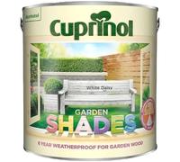 DUAYRA Garden Shades Paint | Quick Drying Water Based | For Garden Fence, Shades, Benches, Terracotta, Brick, Stone | Exterior Wood Furniture | Long Lasting (White Daisy, 1 Liter)