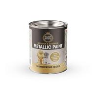 DUAYRA Metallic Gold Shimmering Gloss Paint Tin 300ml | Long Lasting Protection | Quick Drying Brush-On Paints | Tough & Durable | Multipurpose Interior Exterior | Ideal For Wood, Metal, Plastic | (1)