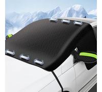 DUAZEP Car Windscreen Cover for Audi Q8 e-tron GE I 2018-2024 for Winter, Car Windscreen and Wing Mirror Windshield Frost Cover, Waterproof Windproof Dustproof