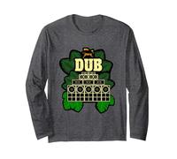 Dub Reggae Long Sleeve T-Shirt, Adult Unisex, Dark Heather Grey, Medium