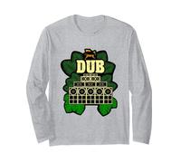 Dub Reggae Long Sleeve T-Shirt, Adult Unisex, Heather Grey, Medium