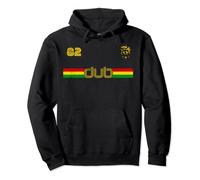 DUB -Reggae Rastafari Ethiopia Jamaica Football Soccer style Pullover Hoodie