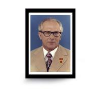 DUB SPENCER 1 x Poster Smiling Erich Honecker Office House Picture Unframed DIN A5 DDR Gift for Birthday by VEB Honnie Laughs & Winks without Frame