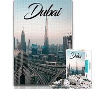 Dubai 1000 Piece Jigsaw Puzzles for Adults & Teens,Educational Game Challenge Toy Wall Decoration Unique Birthday And Xmas Gifts 75x50cm
