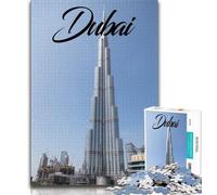 Dubai 1000 Piece Jigsaw Puzzles for Adults & Teens,Learning Educational Toys Family Games Birthday Present,Gifts 38x26cm