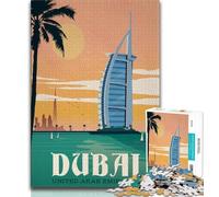 Dubai 1000 Pieces Jigsaw Puzzles For Teens And Adults,Stress Reliever Difficult Challenge Enhance Love between Couples 50x75cm