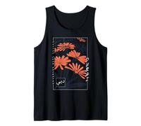 Dubai Abstract Floral Art Modern Arabic Block Print Tank Top