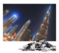 Dubai Burj Al Arab Travel Puzzle 500 Pieces Jigsaws Wooden Puzzles for Adults Family Entertainment Toys 500pcs (52x38cm)