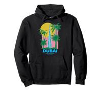 Dubai Burj Khalifa Art Modern Travel Poster UAE Pullover Hoodie