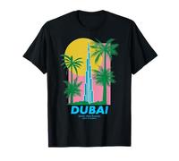 Dubai Burj Khalifa Art Modern Travel Poster UAE T-Shirt