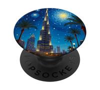 Dubai Burj Khalifa Starry Pop Skyline PopSockets Adhesive PopGrip