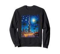 Dubai Burj Khalifa Starry Pop Skyline Sweatshirt