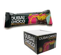 Dubai Choco Pistachio Bar, 50g, Crunchy Chocolate with Real Pistachio and Kunafa (25 Pack)
