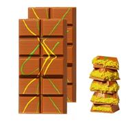 Dubai Chocolate Bar Pistachio Kunafa - Authentic UAE Import -200g Cream-Filled Luxury Treat, Viral Milk Chocolate with Kadayif Kataifi - Gourmet Gift Snack for Kids, Family & Friends (Pack of 2)