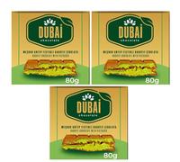 Dubai Chocolate Bar with Kadayif and Pistachio Cream 80g Dubai Kunefe knafeh Chocolate Small Gifts for Snack Treats Kids Family & Friend (Pack of 3)