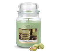 Dubai Chocolate Scented Candle - 450g Luxury Pistachio Macaron & Rich Cocoa Jar Candle with Lid - Long Burning Premium Scented Aromatherapy Candle for Home, Man Cave, & Living Room Decor