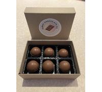 Dubai Chocolate Truffle Bites, Luxury Milk Chocolate, 200g Box, 6-Piece Set