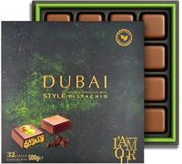 Dubai Chocolate with Kadayif & Pistachio (Big Size 500g) Gift Box
