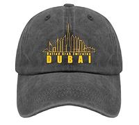 Dubai Dad Hats Dubai, United Arab Emirates Baseball Cap for Women Graphic Hat Adjustable, Pigment Black, One size
