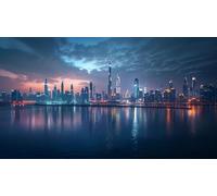 Dubai Downtown Skyline, City Skyline, 2000 Piece City Game Paper Jigsaw Puzzle For Home Decoration70x100cm