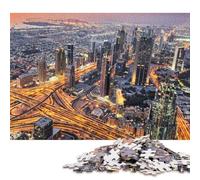 Dubai Emirates Travel City Puzzle for Adults And Teenagers 500 Pieces Puzzles for Teenagers Gifts Game Toys for Adults 500pcs (52x38cm)