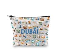 Dubai Gift Dubai Lovers Gift Dubai Fan Makeup Bag Dubai Tourist Gift Dubai Landmark Dubai Theme Party (Dubai)