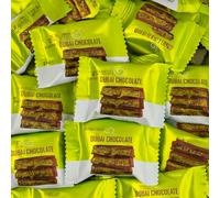 Dubai Kadayiif Chocolate with Pistachio 16g - Middle Eastern Milk Chocolate with Crunchy Pistachios and Shredded Kadayiif (30 x Pack)
